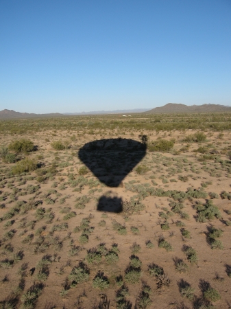 Shot while on the ballon