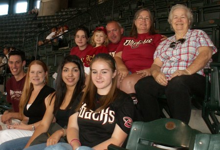 Our Family at a Diamondbacks game May of 2007