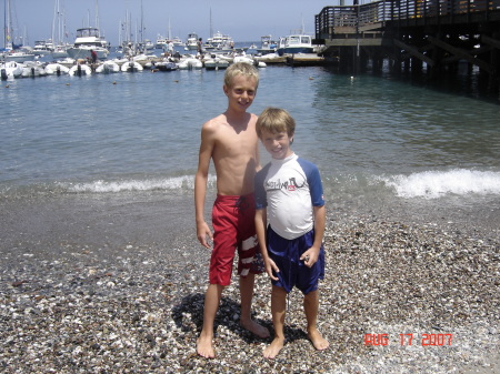 My boys Marc & Josh in Catalina 2007