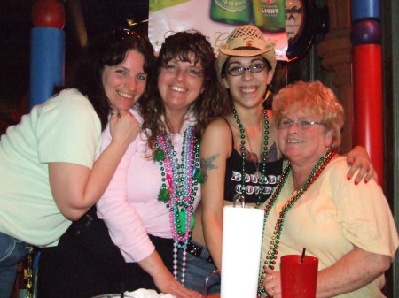 Me, my daughter Rose, sister Joannie, and my Mom, Barb