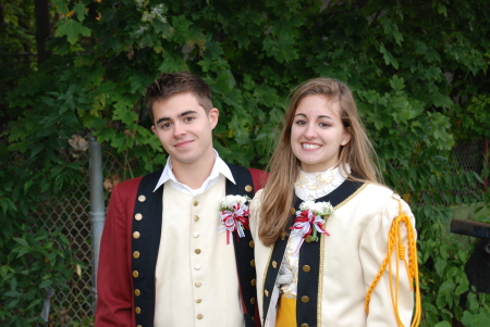 My twins, Nick,Amanda -Marching Band