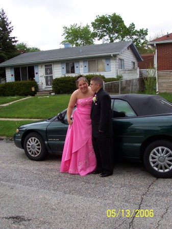 my oldest daughter melanie going to sr prom