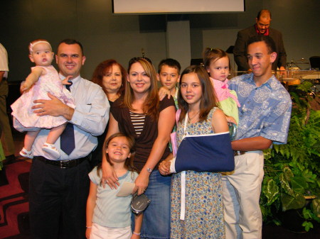 my family at church