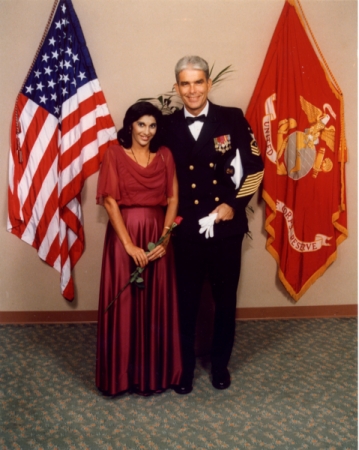 Deepti and I at Marine Corps Bday