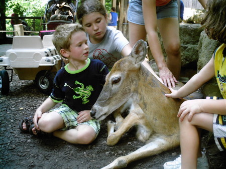 both spoiled rotten brats with deer