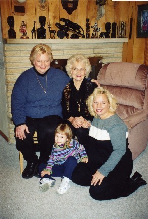 Myself, My Mom, Niece Lauren and Sister Adena (2003)