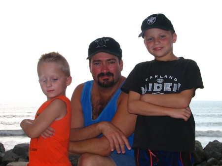 My boys at our house in Estero Beach, Mexico