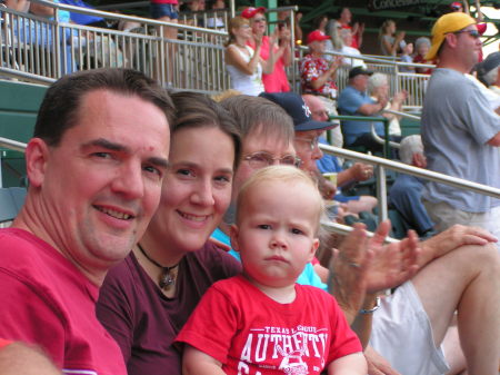 Springfield Cardinals Game June 2006 - my what a serious look!