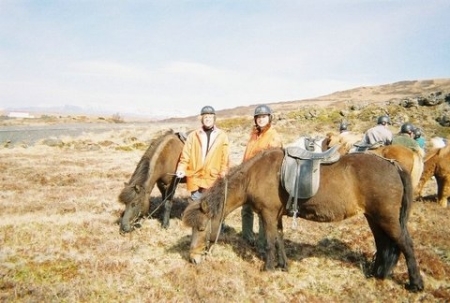 Tracy and Jill in Iceland