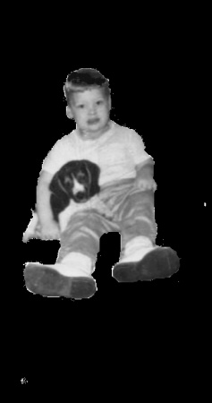 Me when I was 4 years old with my first puppy.