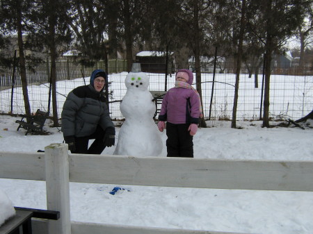 Backyard Snowman