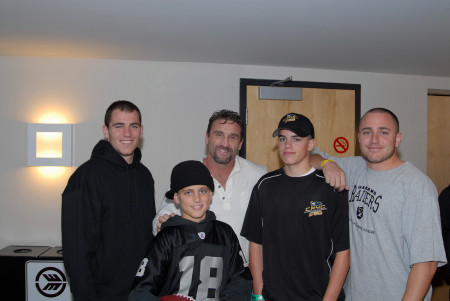 The boys with UFC fighter Ken Shamrock