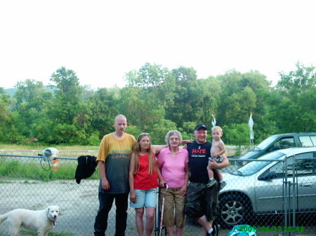 My Son Chris, Me, My Mom, My Son Pat and Grandson Kaleb(June '07)