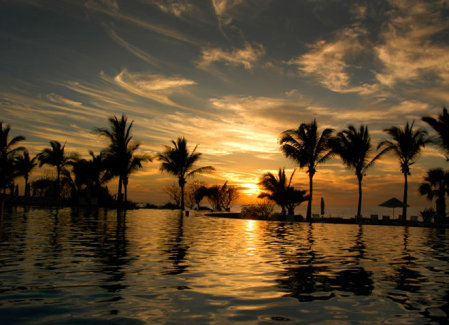 Sunset at Pueblo Bonito In Mexico