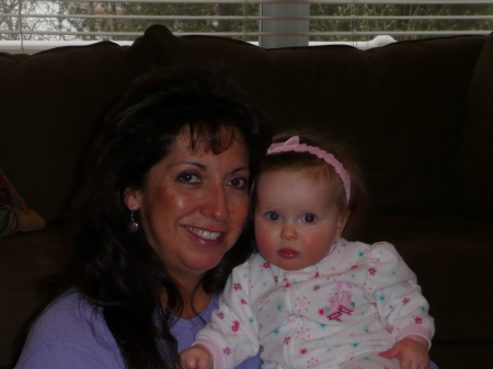 Grandma and Sabrina waiting for Santa