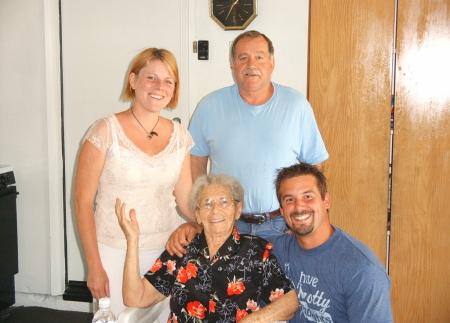 Mom,my son Mike,Brother Frank,Cristel