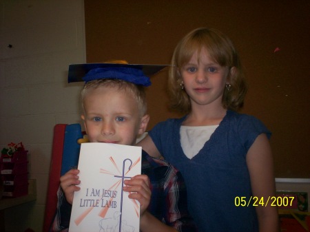 Josh and Meg - preschool grad