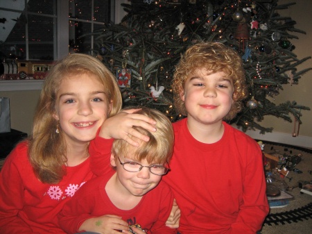 Cara, Brandon & Evan Christmas Day 2006