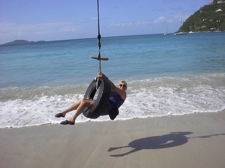 Life is like a tire swing. Jimmy Buffett