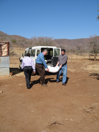 Delivering food in South Africa