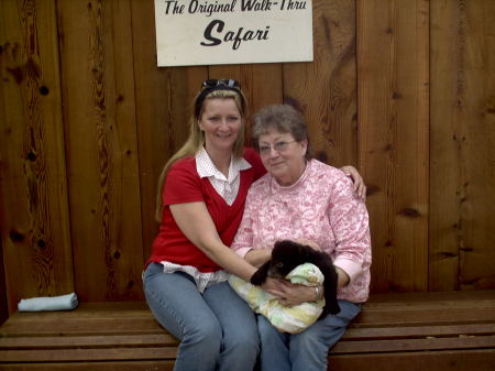 Mom and me with bear cub