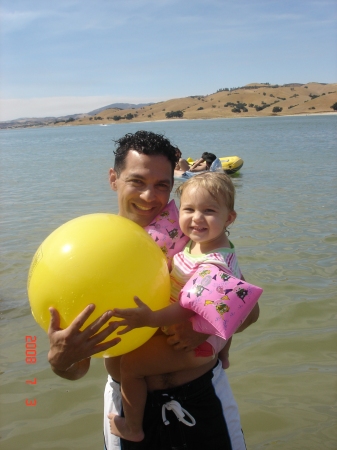 Jared and Laci at Lake in Cali. July 08
