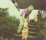 "Chris & his Mamaw McFee"... (his paternal grandmother)...