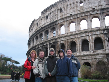 The Family at the Roman Coliseum, Rome, Italy (Dec-2004)
