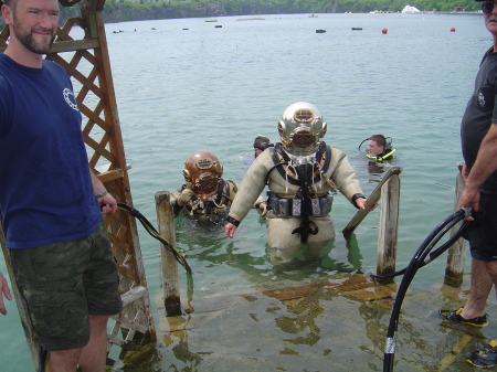 Coming out of the water