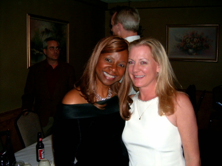 Janice Reeder and I at our 25th HS Reunion