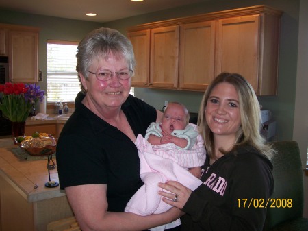 Mom, Ryans wife Jill and their new baby