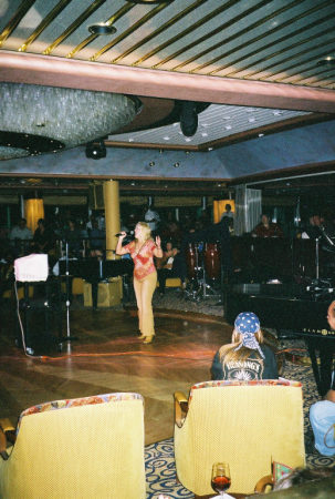 Me Singing on Ensenada Cruise - Nov. 2003