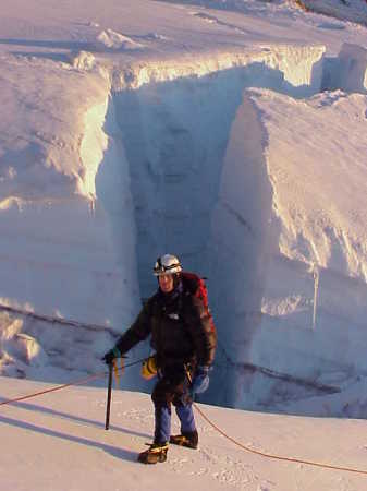 Climbing high on Mt. Rainier!