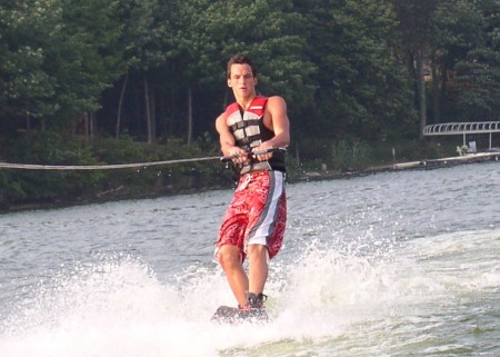 Matthew wakeboarding