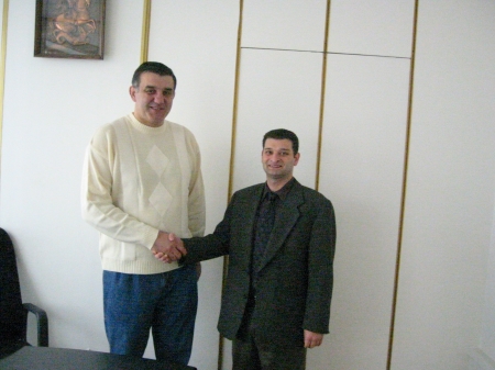 with Olympic Wrestling Gold Medalist, David Gobedjichvili