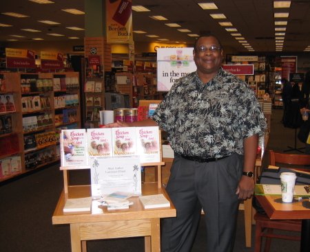 Posing with my books