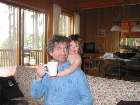 Martin and Sophie enjoying a cup of joe!