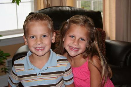 Madison (8) and Connor (5)