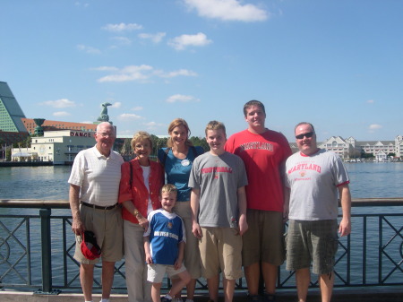 Family shot in Disney World