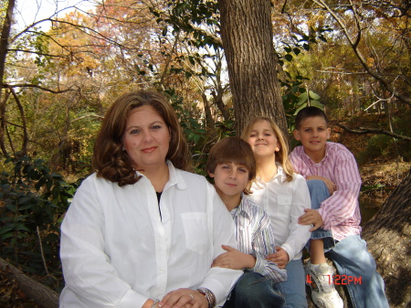 Me and my kids in the Fall of 2005