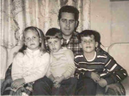 Dick and his three kids back in the 60s