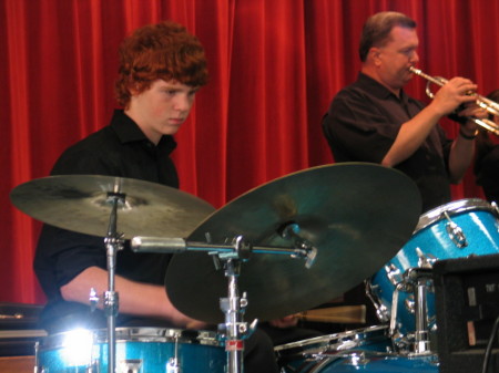 Evan in Jazz Band-2007