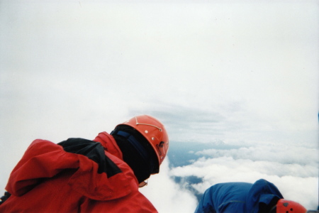 Above the clouds on Mt. Jefferson - 1998.