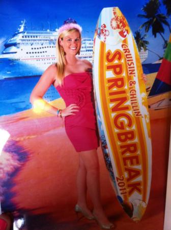 Ashley on Spring Break Crusie (maybe Mexico)?