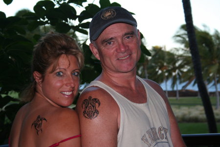 tatoos in Hawaii for our 25th wedding anniversary 2006