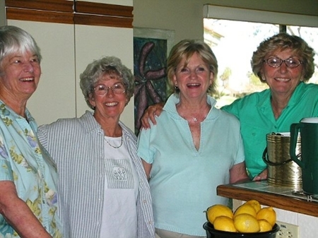Chloe Nye Barrett, Jo Ann Bellert Haick, Nancy Schmidt Jordan and Joanne