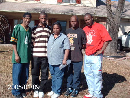 My Sons, Kenny, Tracy myself, Larry, and James
