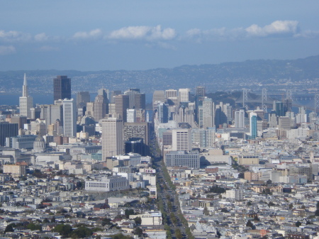 view of san francisco from twin peaks