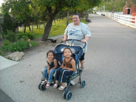 My nieces and me at the zoo