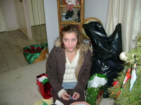 Alexis at Christmas 2006